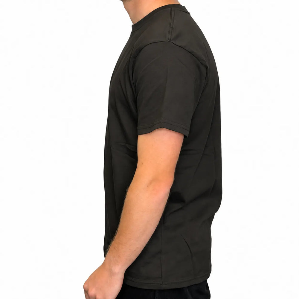 Men's Charcoal Crew Neck T-Shirt | 100% Australian Combed Cotton