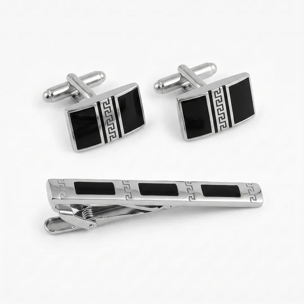 Cufflink & Tie Clip Set - 8