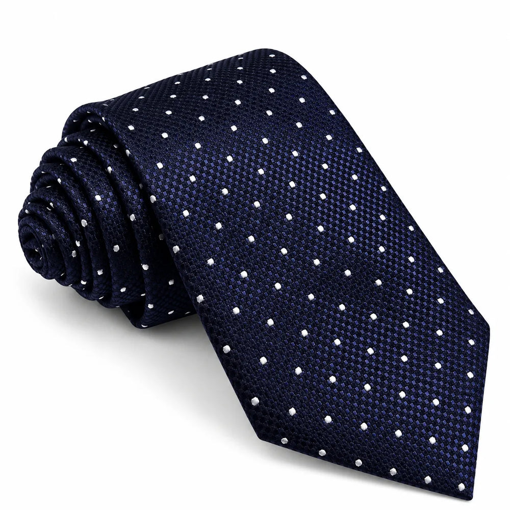 Navy Micro Pin Dot Necktie | Sailor Australia