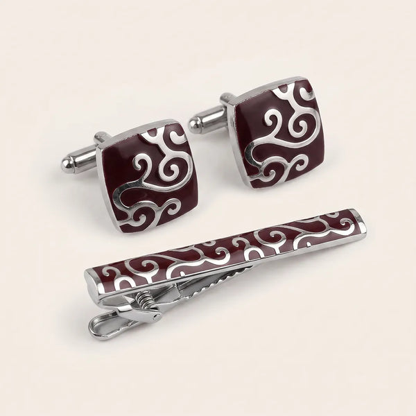 Cufflink & Tie Clip Set - 17