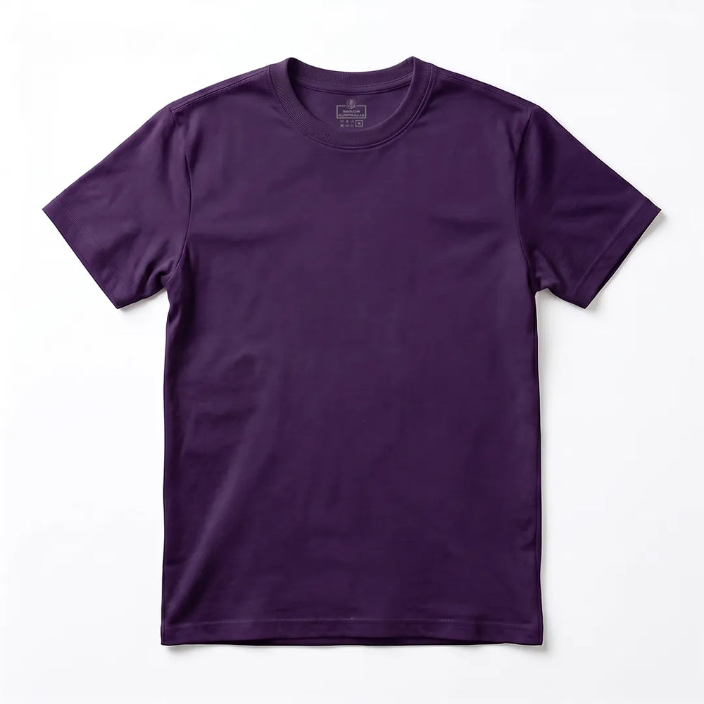 Men's Purple Crew Neck T-Shirt | Premium Cotton