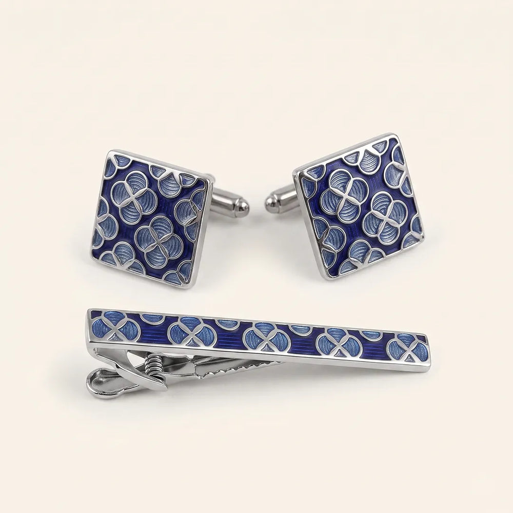 Cufflink & Tie Clip Set - 11