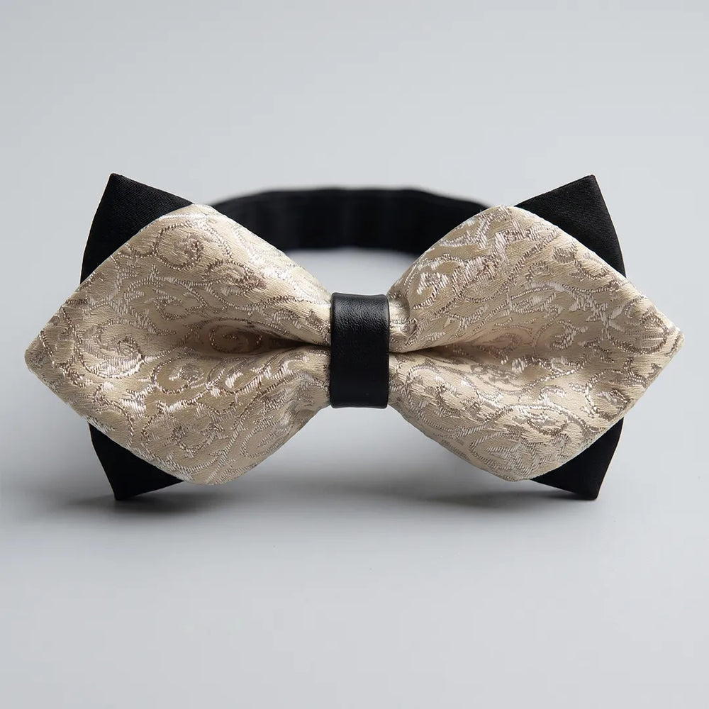 Champagne Diamond Bow Tie | Wedding & Formal
