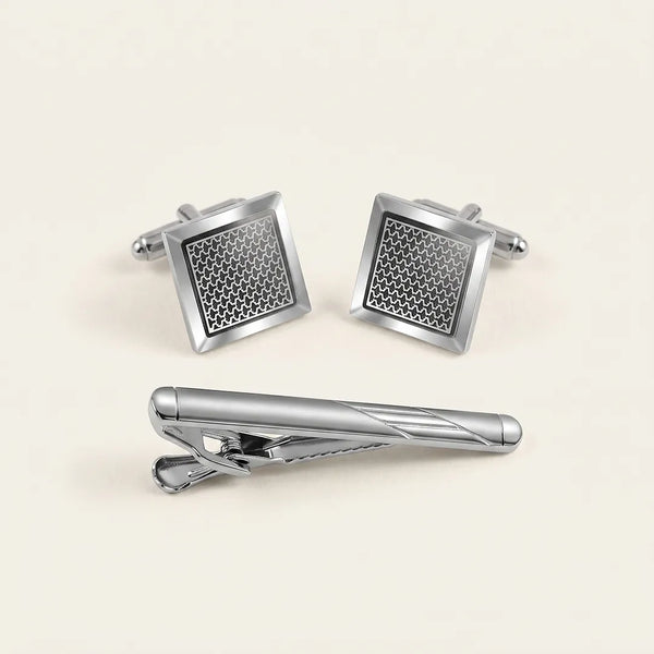 Cufflink & Tie Clip Set - 7