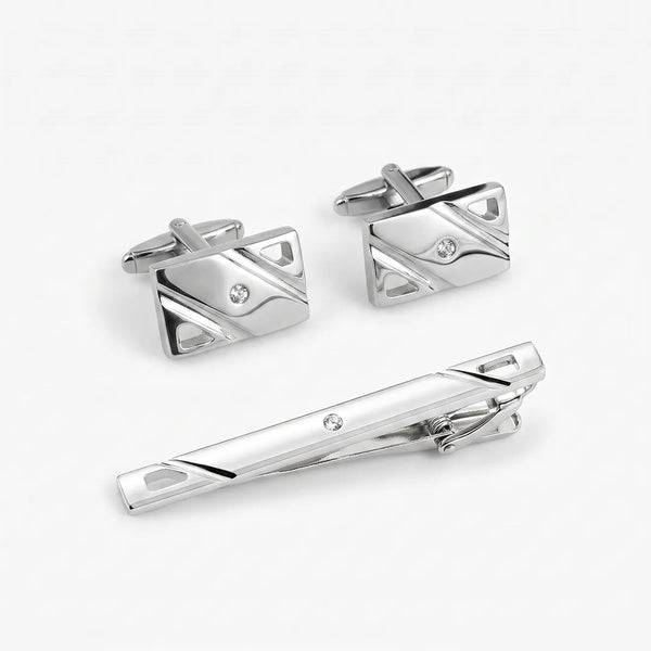 Cufflink & Tie Clip Set - 28