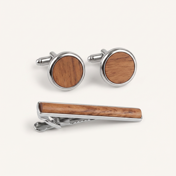 Cufflink & Tie Clip Set - 45