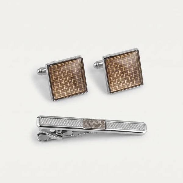 Cufflink & Tie Clip Set - 27