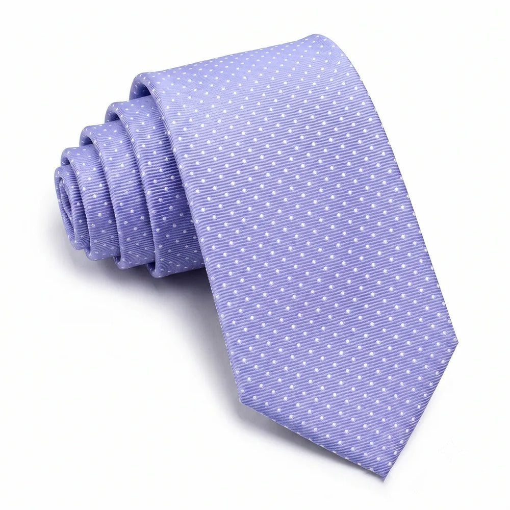 Lavender Polka Dot Necktie | Wedding, Formal & Casual