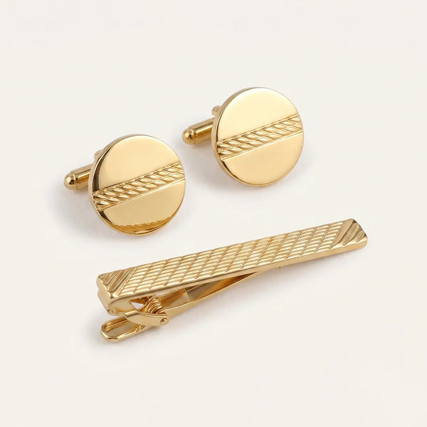 Cufflink & Tie Clip Set - 19