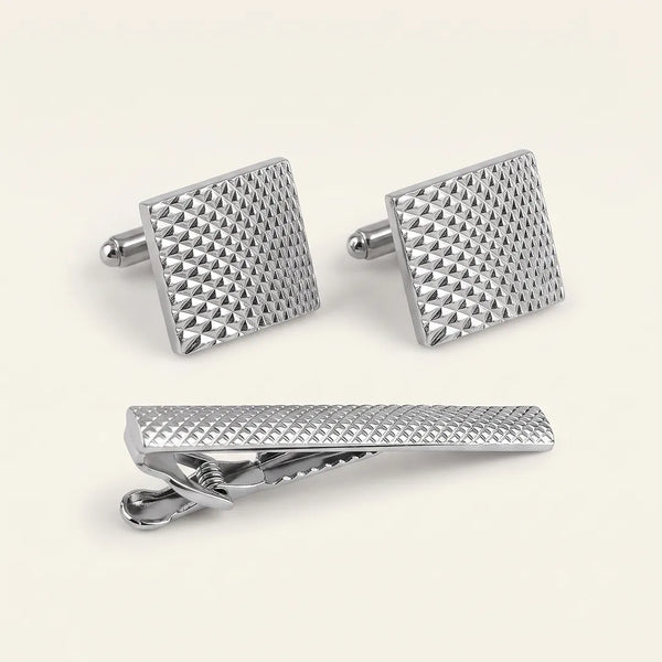 Cufflink & Tie Clip Set - 15