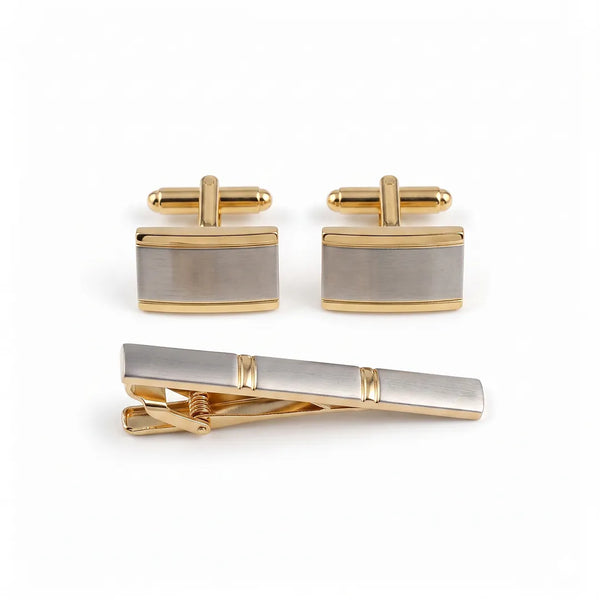 Cufflink & Tie Clip Set - 10
