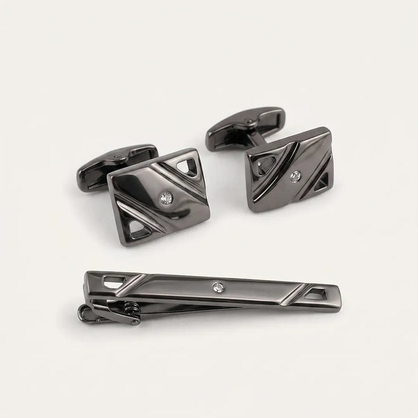Cufflink & Tie Clip Set - 30
