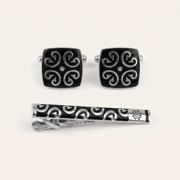 Cufflink & Tie Clip Set - 36