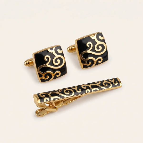 Cufflink & Tie Clip Set - 37