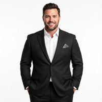 Oversized Men's Black 2-Piece Suit Set | David Blazer & Jessie Trousers