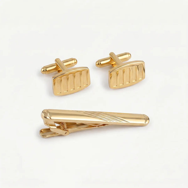 Cufflink & Tie Clip Set - 14