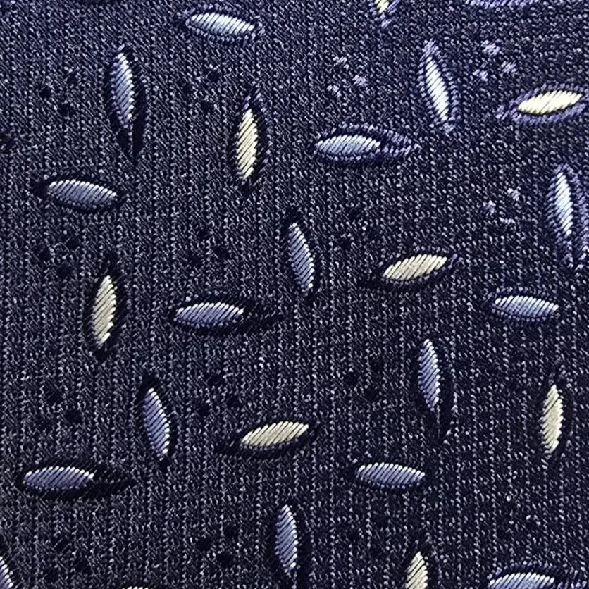 Navy Geometric Petal Necktie | Sailor Australia
