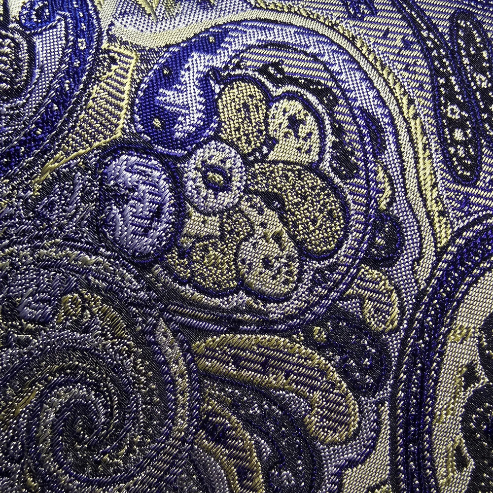 Blue & Gold Ornate Paisley Necktie | Sailor Australia