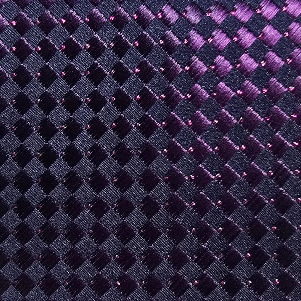 Deep Purple Checkerboard Necktie | Sailor Australia