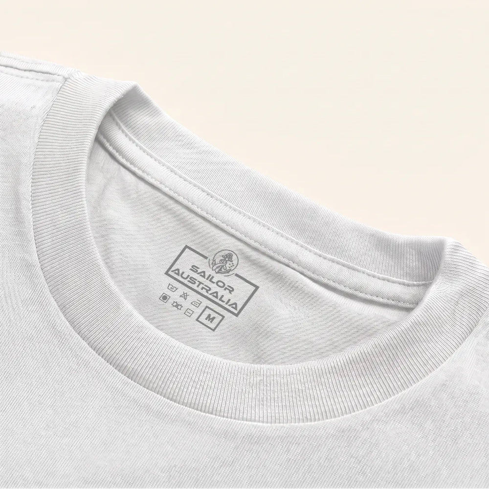 Men's White Crew Neck T-Shirt | Premium Cotton