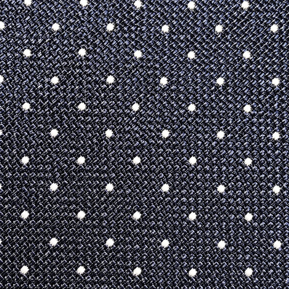 Navy Textured Pin-Dot Tie Set | Wedding & Formal Accessory Set