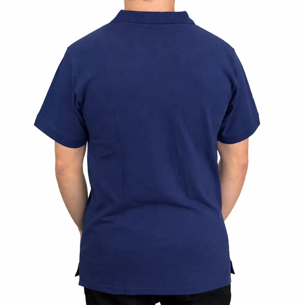 Men's Deep Blue Polo Shirt | 220 GSM Cotton Spandex