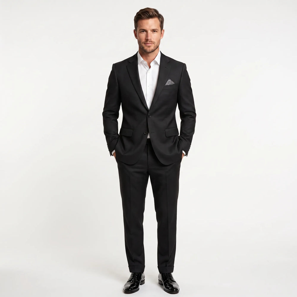 Men's Black 2-Piece Suit Set | David Blazer & Jessie Trousers