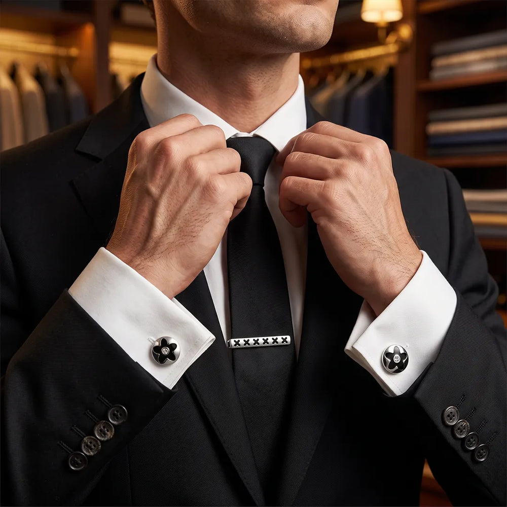 Cufflink & Tie Clip Set - 26