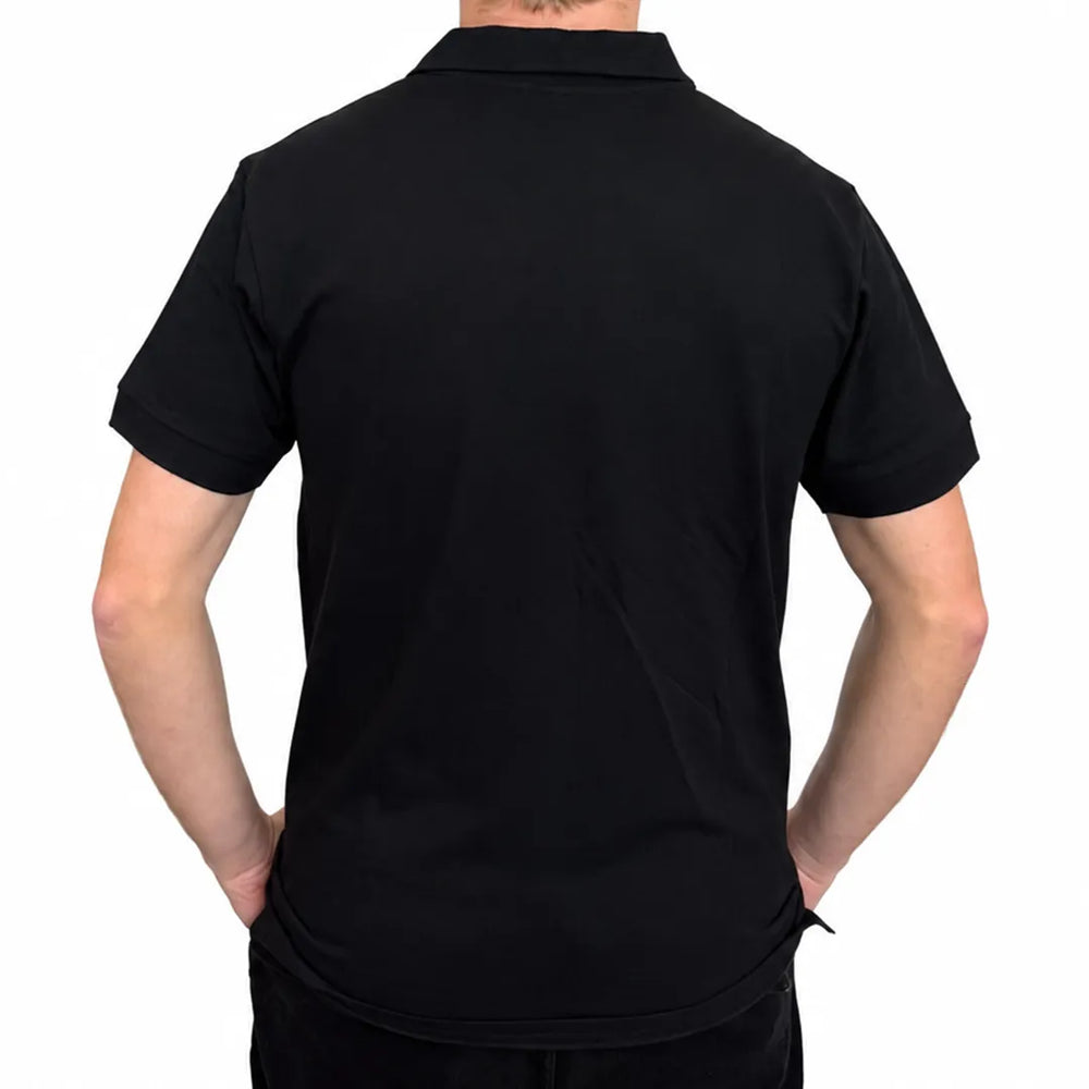 Men's Black Polo Shirt | 220 GSM Cotton Spandex