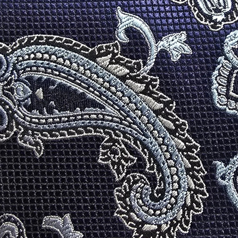Navy Baroque Paisley Necktie | Sailor Australia