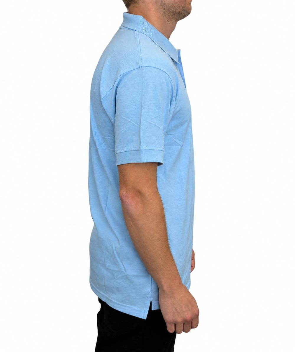 Men's Powder Blue Polo Shirt | 220 GSM Cotton Spandex