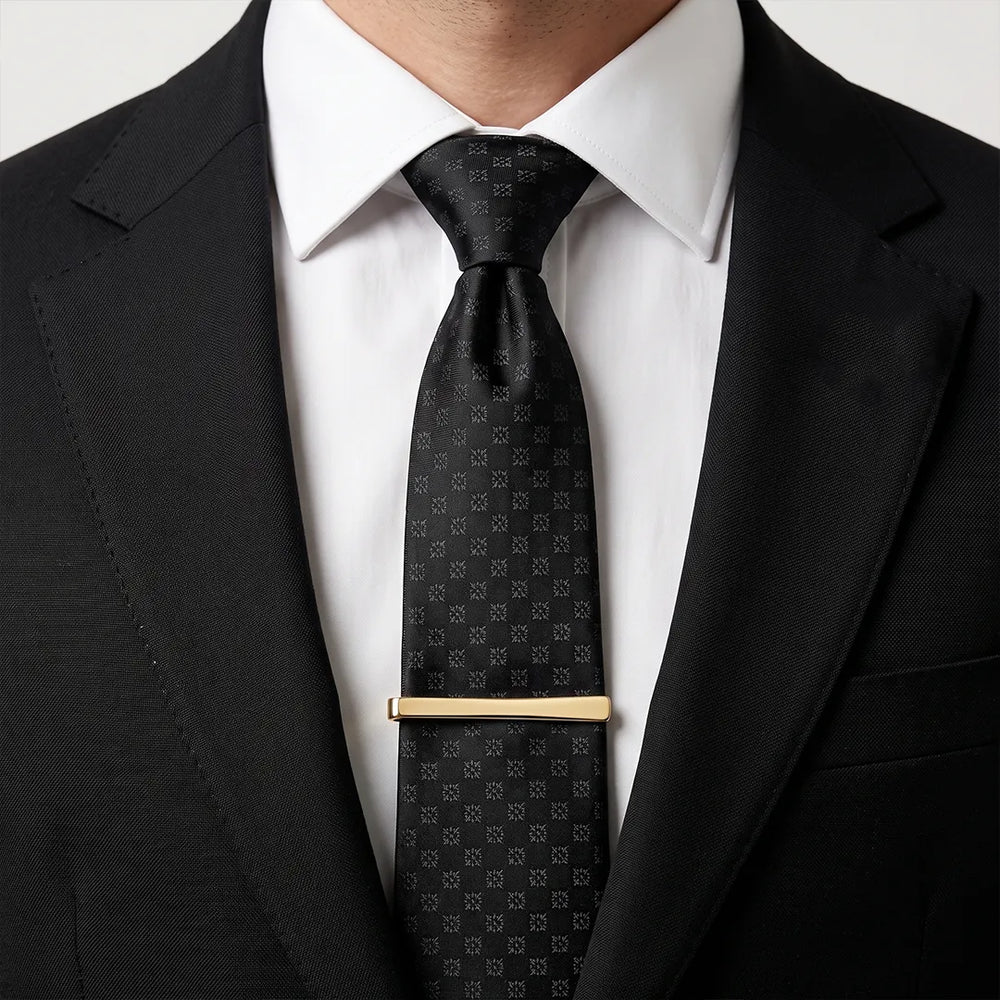 Men's Polished Gold Flared Tie Slide | Sailor Australia