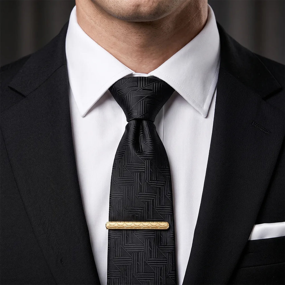 Men's Gold Geometric Lattice Tie Clip | Sailor Australia