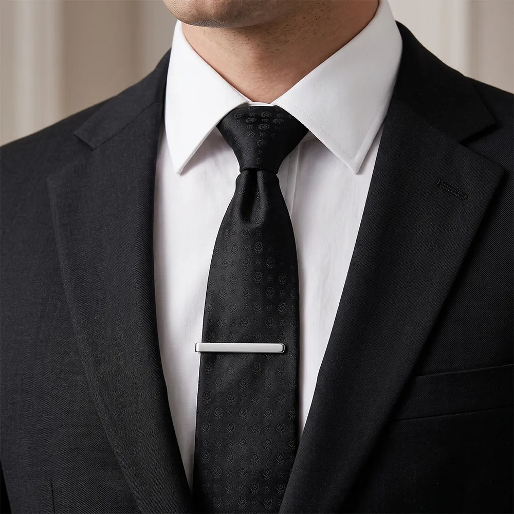 Men's Classic Polished Silver Tie Clip | Sailor Australia