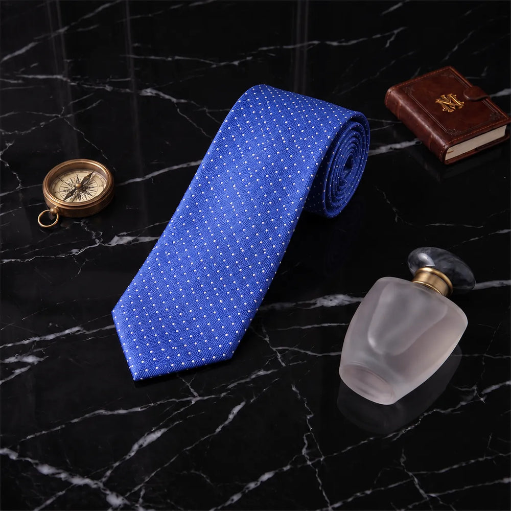 Royal Blue Silk Pin Dot Necktie | Sailor Australia