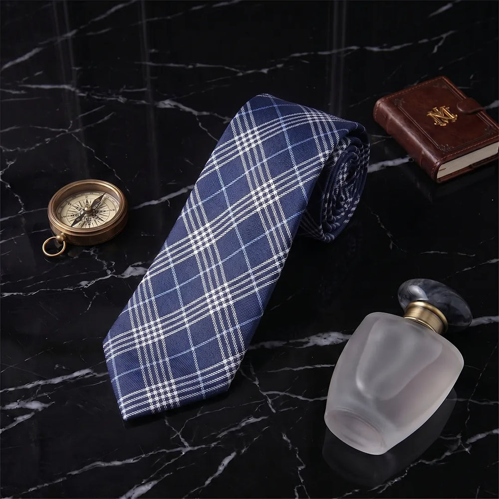 Navy Tartan Plaid Necktie | Sailor Australia