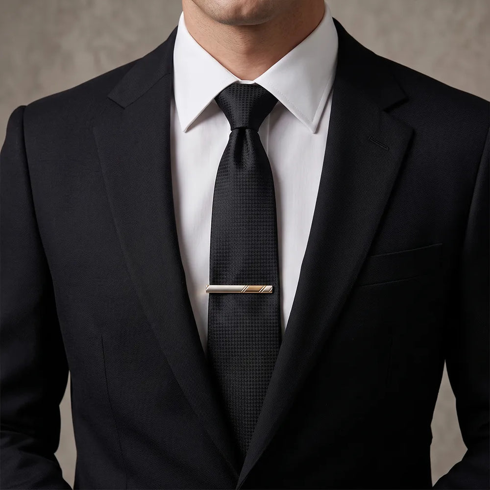 Men's Two-Tone Gold and Silver Cufflinks and Tie Clip Set with Gift Box | Sailor Australia