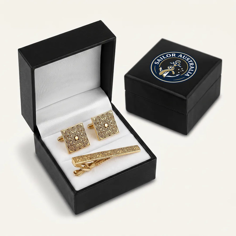 Cufflink & Tie Clip Set - 42