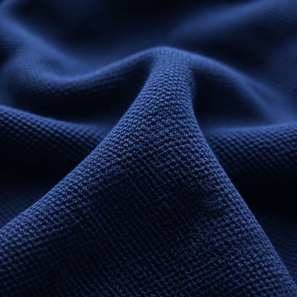 Men's Deep Blue Polo Shirt | 220 GSM Cotton Spandex