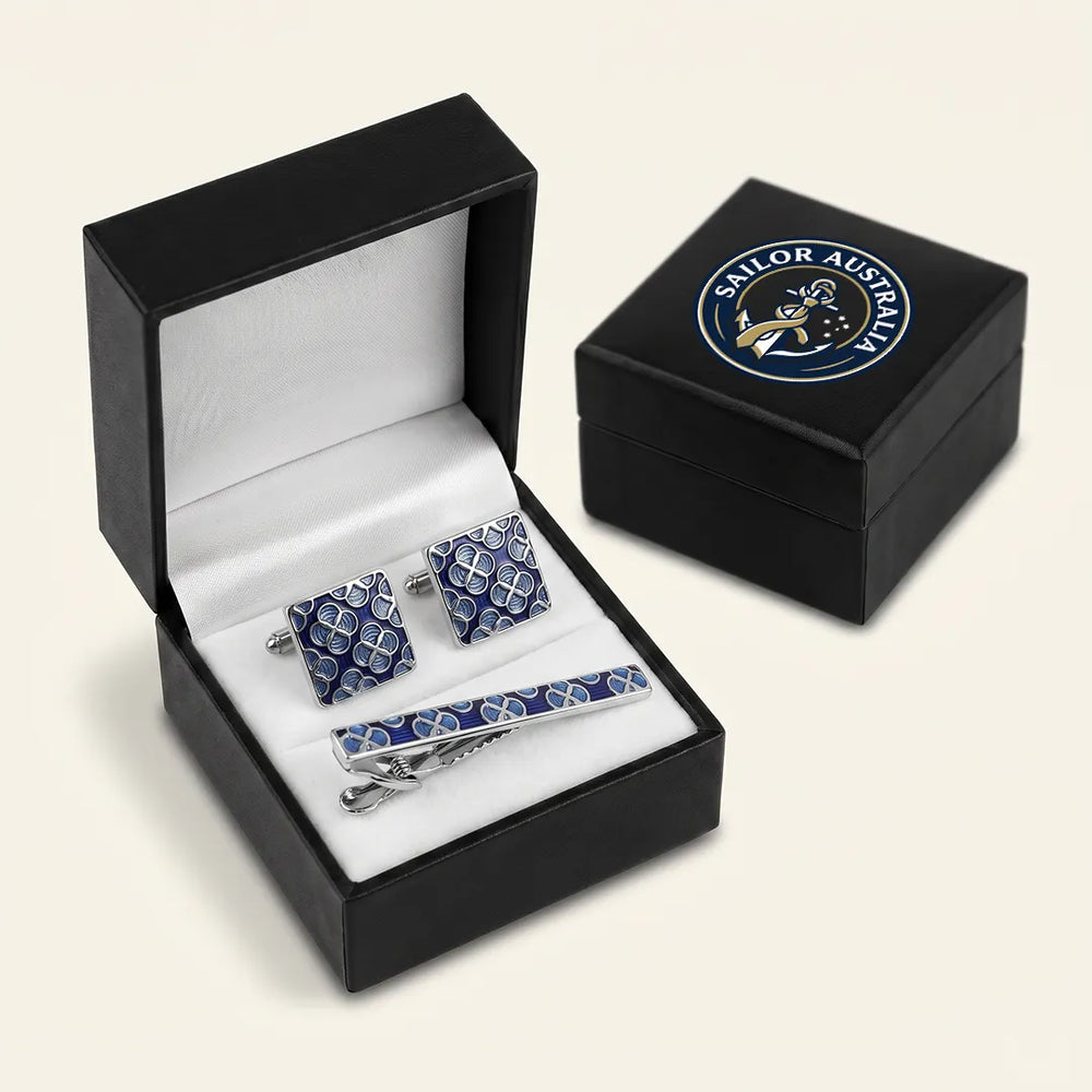 Cufflink & Tie Clip Set - 11
