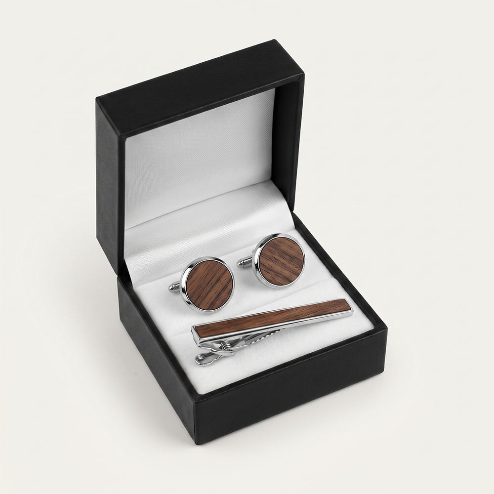 Cufflink & Tie Clip Set - 46