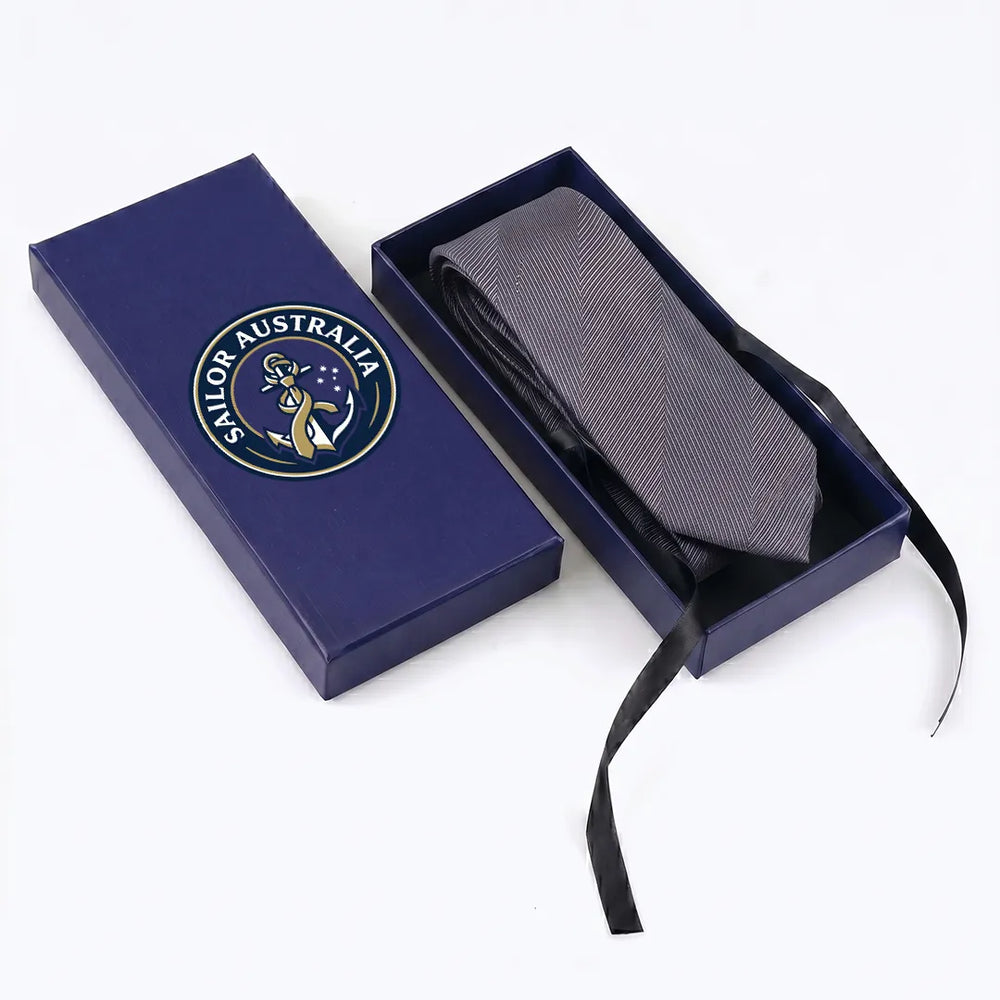 Charcoal Herringbone Skinny Tie | Polyester Wedding & Daily Necktie