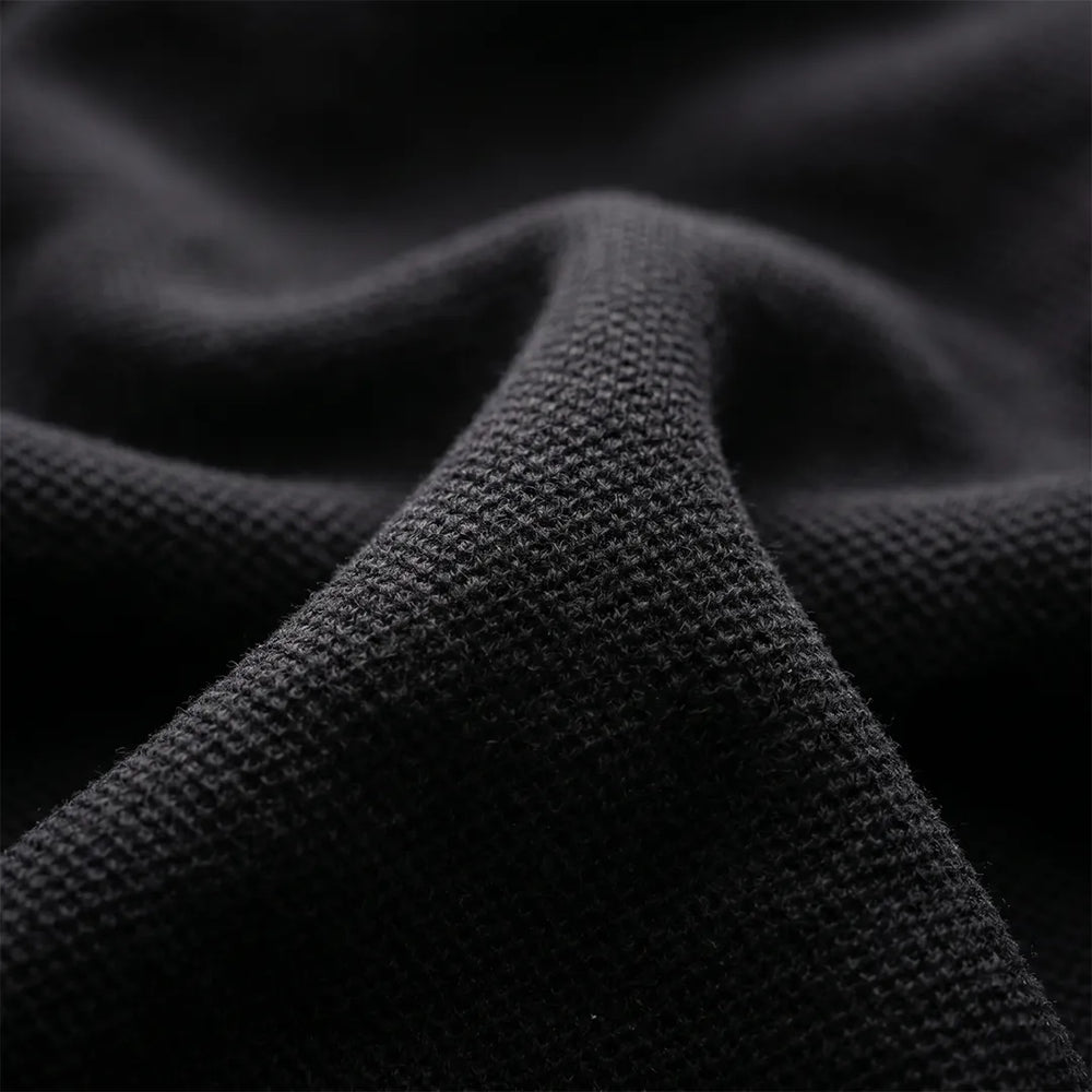 Men's Black Polo Shirt | 220 GSM Cotton Spandex