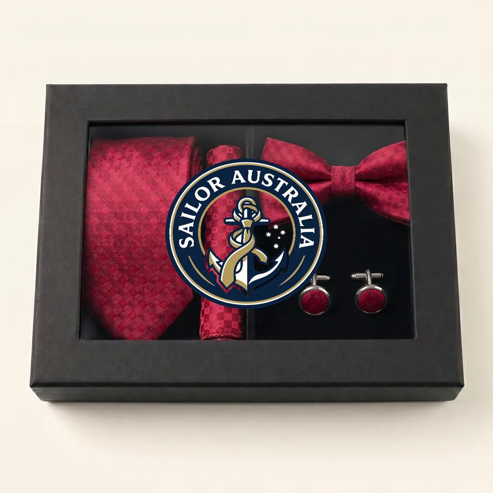 Red Tie Set | Wedding & Formal Accessory Set