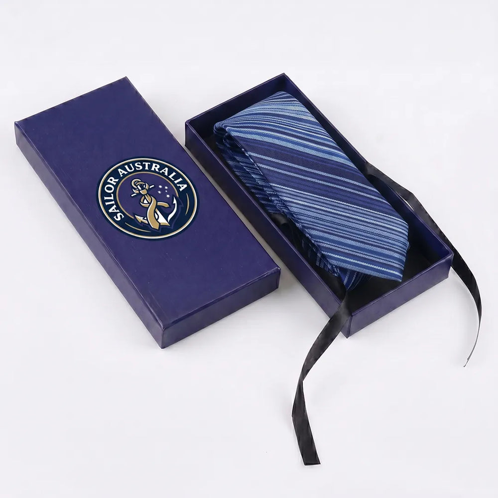 Navy Multi Stripe Necktie | Sailor Australia