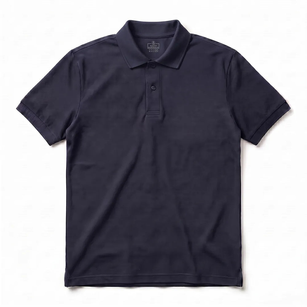 Men's Dark Sapphire Polo Shirt | 220 GSM Cotton Spandex