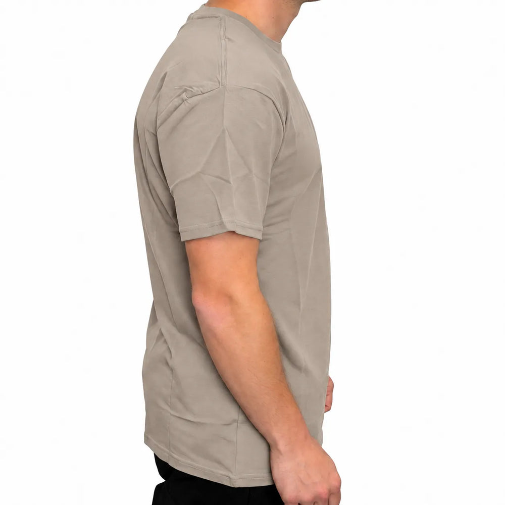 Men's Grey Crew Neck T-Shirt | 100% Australian Combed Cotton