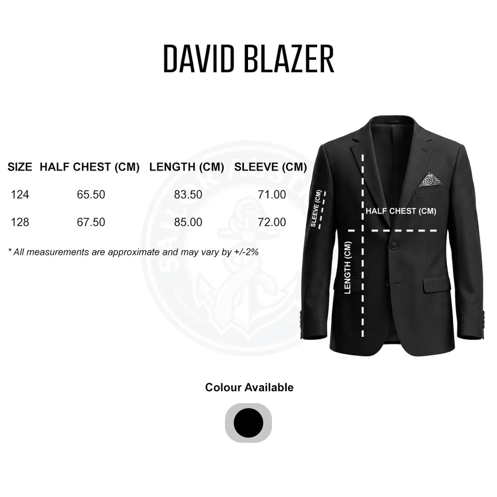 Oversized Men's Black 2-Piece Suit Set | David Blazer & Jessie Trousers