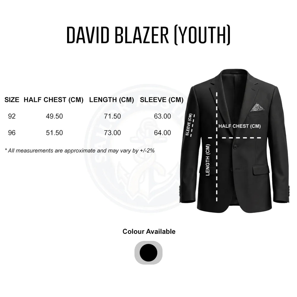 Boys' Black 2-Piece Suit Set | David Blazer & Jessie Trousers