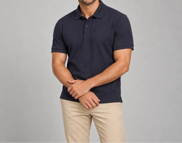 Men's Dark Sapphire Polo Shirt | 220 GSM Cotton Spandex